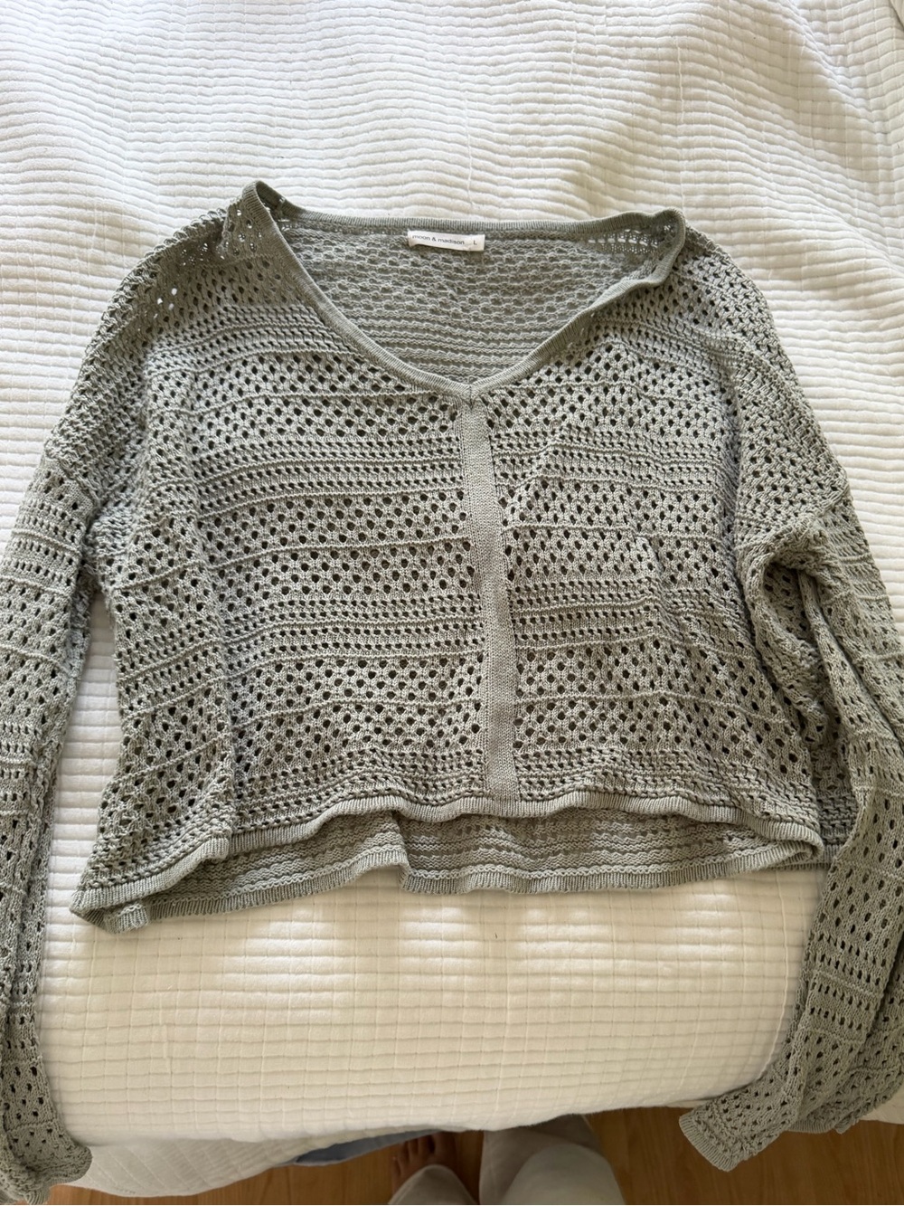 Moon & Madison crochet sweater